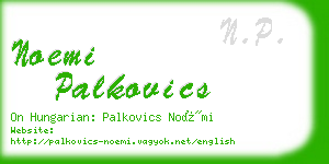 noemi palkovics business card